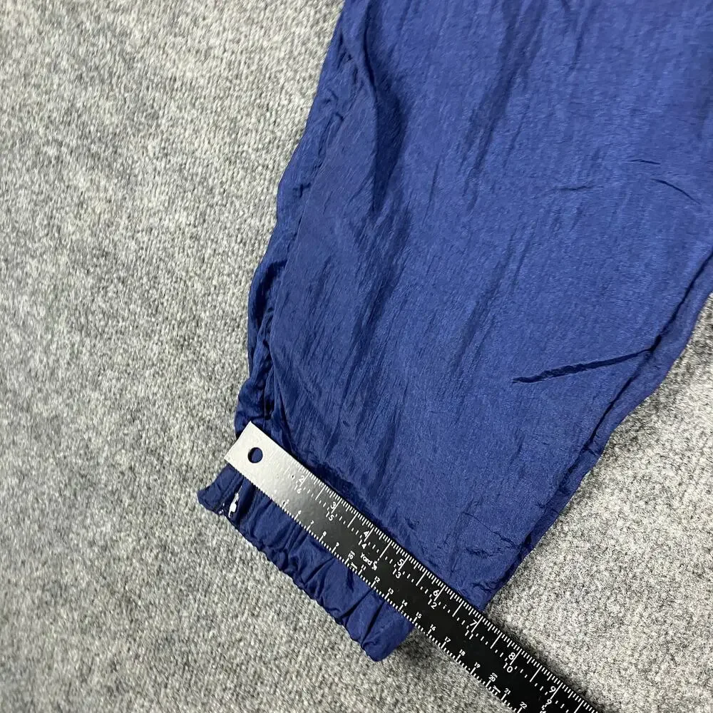 Wilson Track Pants Mens‎ Size S Blue Nylon Windbreaker Joggers Elastic Waist
